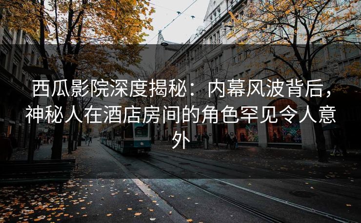西瓜影院深度揭秘：内幕风波背后，神秘人在酒店房间的角色罕见令人意外